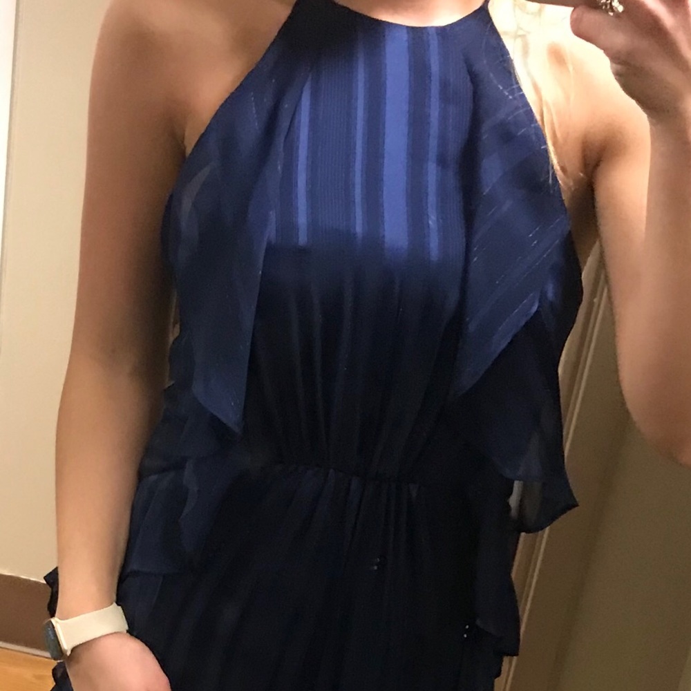 Navy Halston Dress Size 4